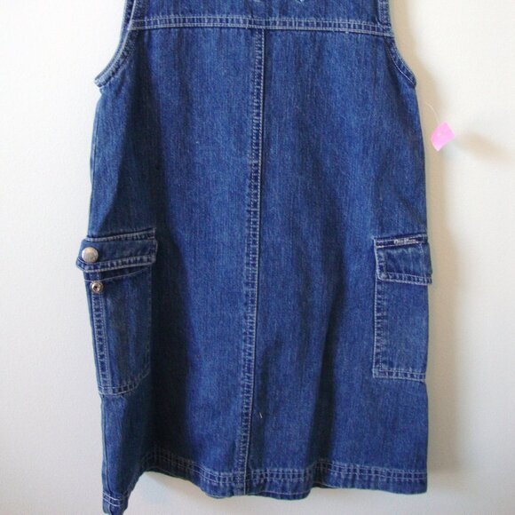Vtg. Oshkosh Blue Denim Dress - Zipper Back - Size 6X -  New w/o Tags - 1990's - Picture 2 of 4